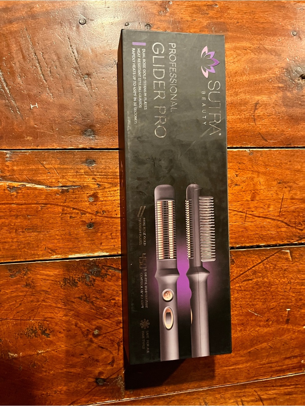 Sutra Beauty Glider Pro Heated Styling Brush - Purple